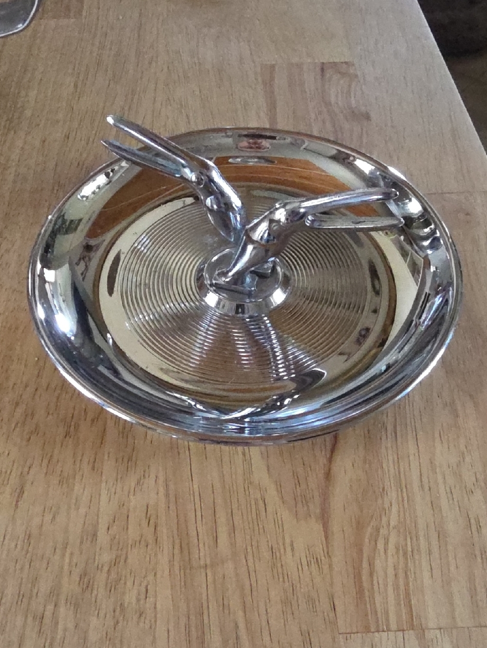 Pincherette Art Deco 1950s Silver Ashtray